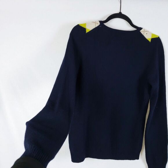 J. Crew Argyle Sweater Lot Womens M Dark Academia Y2K Preppy Old Money - Picture 10 of 12